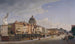 Achteraanzicht van de huizen in Schloßfreiheit - Eduard Gaertner — weergave van het kunstwerk