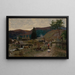 Landschap rond Volovec - Eduard Hrik — ingelijst kunstwerk aan de muur