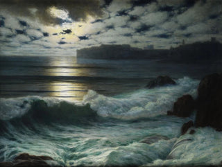 Eduard Kasparides - Dubrovnik bei Mondlicht.webp