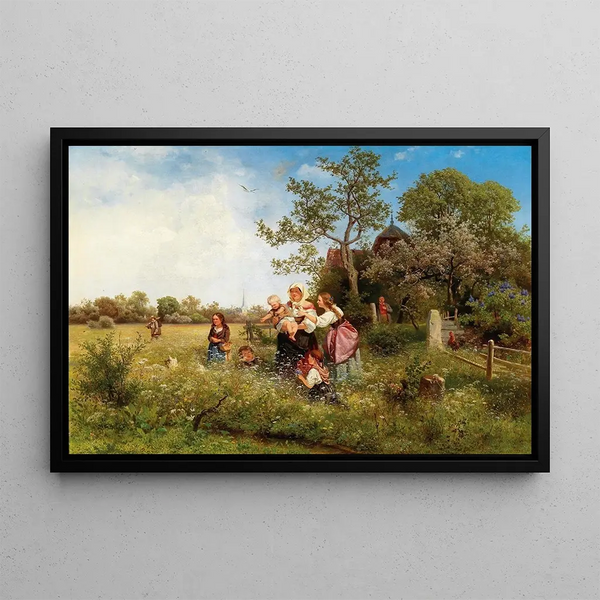 Eduard Leonhardi - A springtime landscape.webp