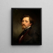 portret van de schilder Louis Coblitz - Eduard Magnus — ingelijst kunstwerk aan de muur