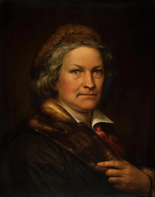 Eduard Magnus - Portrait Of Thorvaldsen In His Working Clothes.webp