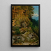 Mountain landscape with rocky slopes - Eduard Majsch — framed artwork on a wall