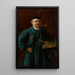 Self-portrait Painting - Eduard Majsch — framed artwork on a wall