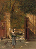 Sweeping the Courtyard - Eduard Majsch — artwork view