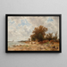 Rive du Danube au Prater - Eduard Peithner von Lichtenfels — ingelijst kunstwerk aan de muur