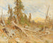 Vallende bomen - Eduard Peithner von Lichtenfels — weergave van het kunstwerk