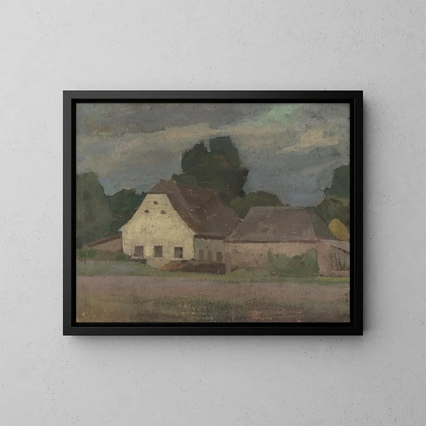Ferme - Eduard Putra — ingelijst kunstwerk aan de muur