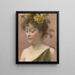 Portret van een jonge vrouw - Eduard Veith — ingelijst kunstwerk aan de muur