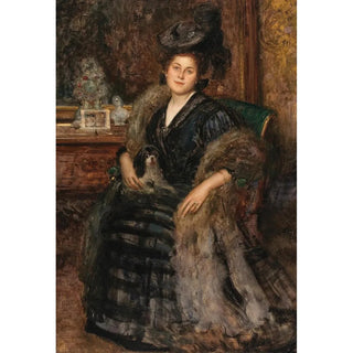 Eduard Veith - Portrait of His Wife Berta.webp