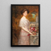 Portret van Annie Sussanka - Eduard Veith — ingelijst kunstwerk aan de muur