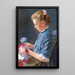 Reproductie van het schilderij Jonge Wenen meisje van de Naschmarkt - Eduard Veith