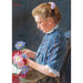 Reproductie van het schilderij Jonge Wenen meisje van de Naschmarkt - Eduard Veith