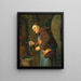 van een kast met een sleutelbos - Eduard von Grützner — ingelijst kunstwerk aan de muur