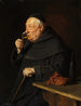 van een Benedictijnse monnik met wijn bij het ontbijt - Eduard von Grützner — weergave van het kunstwerk