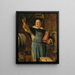 Wijn helder - Eduard von Grützner — ingelijst kunstwerk aan de muur