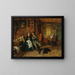 Enfouissement - Eduard von Grützner — ingelijst kunstwerk aan de muur