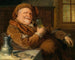 Falstaff met een tinnen kruik en een glas wijn - Eduard von Grützner — weergave van het kunstwerk