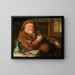 Falstaff met een tinnen kruik en een glas wijn - Eduard von Grützner — ingelijst kunstwerk aan de muur