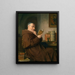 van een monnik die leest met een glas wijn - Eduard von Grützner — ingelijst kunstwerk aan de muur