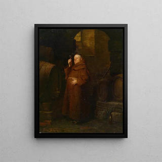 Eduard von Grtzner - Mnch bei der Weinprobe.webp