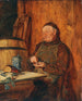 Rustig - Eduard von Grützner — weergave van het kunstwerk