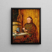 Stillvergünt Een monnik met een tabaksdoos - Eduard von Grützner — ingelijst kunstwerk aan de muur