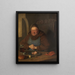 Avondmaal - Eduard von Grützner — ingelijst kunstwerk aan de muur