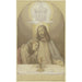 Christus met zijn favoriete discipel Johannes, halve figuren aan de tafel van het Laatste Avondmaal, boven hen de Drie-eenheid - Eduard von Steinle