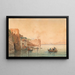 Palazzo Donn'Anna in Naples - Eduardo Dalbono — framed artwork on a wall