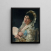 Portret van een Spaanse dame met een waaier - Eduardo León Garrido — ingelijst kunstwerk aan de muur