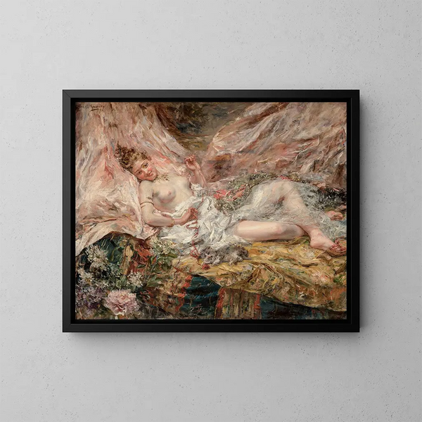 Twee wellustigen - Eduardo León Garrido — ingelijst kunstwerk aan de muur