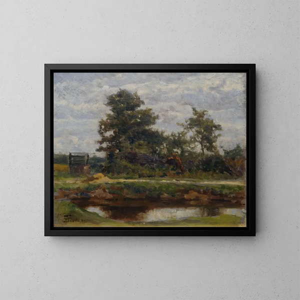 Landschap - Eduardo Sivori — ingelijst kunstwerk aan de muur
