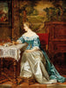an elegant lady in a historicist interior - Eduardo Zamacois y Zabala — artwork view