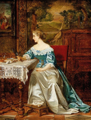 Eduardo Zamacois y Zabala - An Elegant Lady in a Historicist Interior.webp