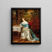 an elegant lady in a historicist interior - Eduardo Zamacois y Zabala — framed artwork on a wall