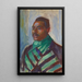 Reproductie van het schilderij Afrikaanse schilderij met groene sjaal - Edvard Munch