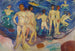 jonge mannen die baden - Edvard Munch — weergave van het kunstwerk