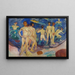 jonge mannen die baden - Edvard Munch — ingelijst kunstwerk aan de muur