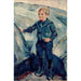 Jongen in blauw - Edvard Munch — weergave van het kunstwerk