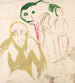 Motief van jaloezie - Edvard Munch — weergave van het kunstwerk