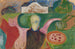 Eigentijds landschap in het park - Edvard Munch — weergave van het kunstwerk