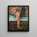 Puberteit - Edvard Munch — ingelijst kunstwerk aan de muur