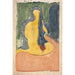 Nuda zittend - Edvard Munch — weergave van het kunstwerk