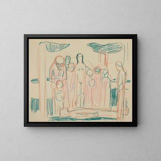 Zonder titel 23 - Edvard Munch — ingelijst kunstwerk aan de muur