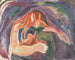 Vampire - Edvard Munch — weergave van het kunstwerk