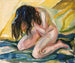 Naakt in tranen - Edvard Munch — weergave van het kunstwerk