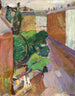 Vanaf Classensgade, regenachtig weer - Edvard Weie — weergave van het kunstwerk