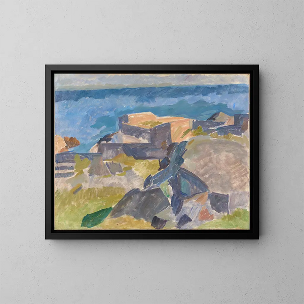 Landschap van Christians - Edvard Weie — ingelijst kunstwerk aan de muur