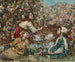 Lentebloesem - Edward Atkinson Hornel — weergave van het kunstwerk